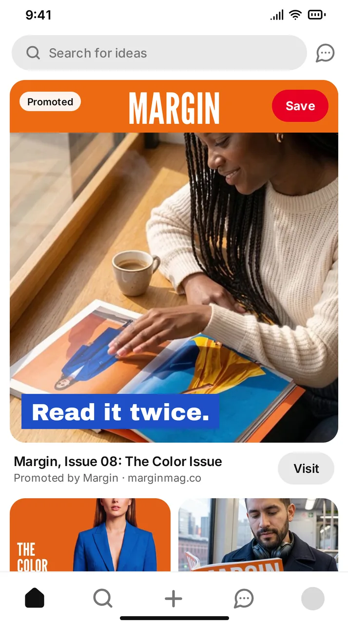 Margin Issue 08 Pinterest ad